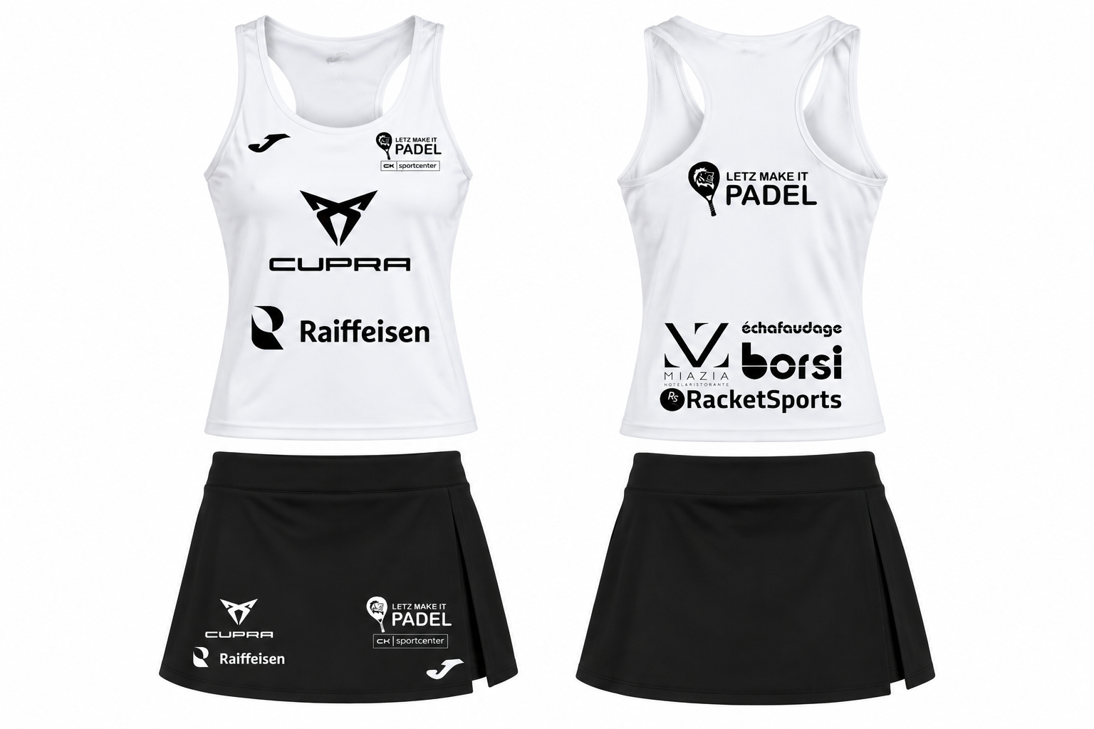OFFICIAL JOMA LMIP Kit (WOMEN ) Sleeveless T-shirt + Skirt